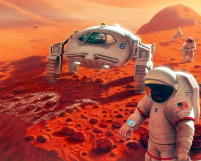 What will we learn from a year in space? During a yearlong mission, scientists will study how the human body adapts to space. Artist's concept: NASA.